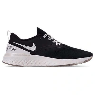 Shop Nike Men's Odyssey React Flyknit 2 Nathan Bell Running Shoes In Black