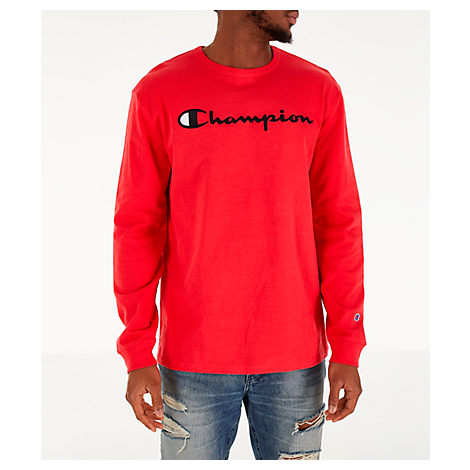 champion red shirt mens