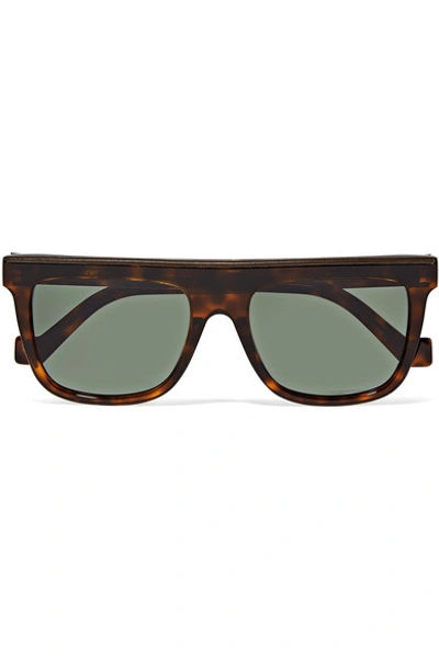 Shop Loewe D-frame Tortoiseshell Acetate Sunglasses