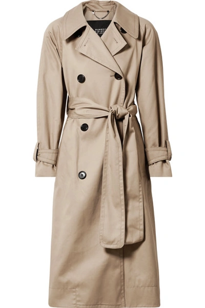 Shop Marc Jacobs Oversized Cotton-twill Trench Coat In Beige