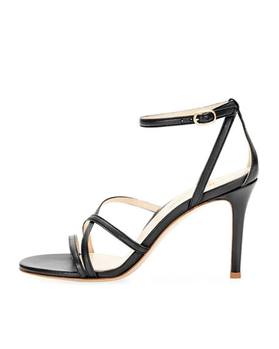 Shop Marion Parke Lillian Strappy Evening High-heel Sandals In Black