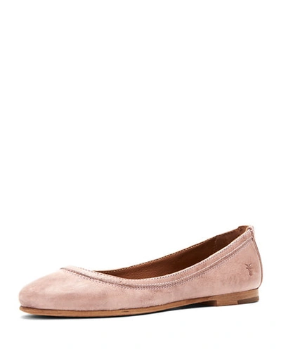 Shop Frye Carson Leather Ballet Flats In Lilac