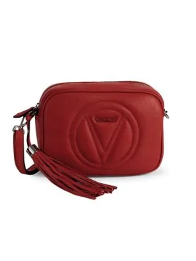 Shop Valentino By Mario Valentino Mia Leather Camera Bag In Red