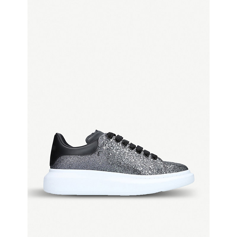 alexander mcqueen glitter trainers