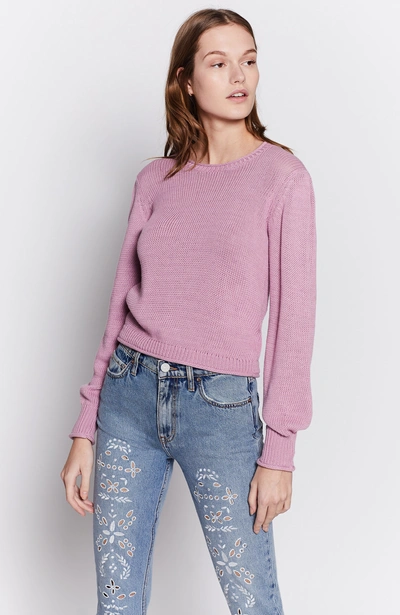 Shop Joie Verna Cotton Sweater In Heather Lavender