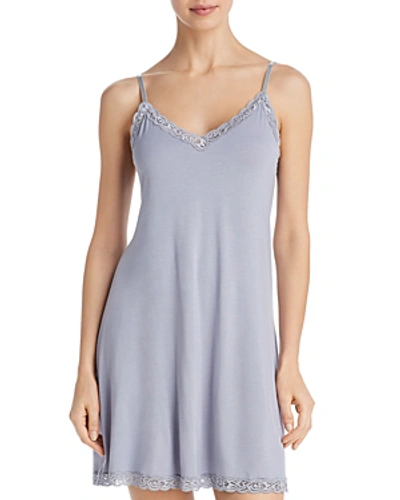 Shop Natori Feathers Essential Chemise In Slate Blue