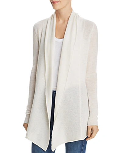 Shop C By Bloomingdale's Cashmere Open-front Cardigan - 100% Exclusive In Ivory