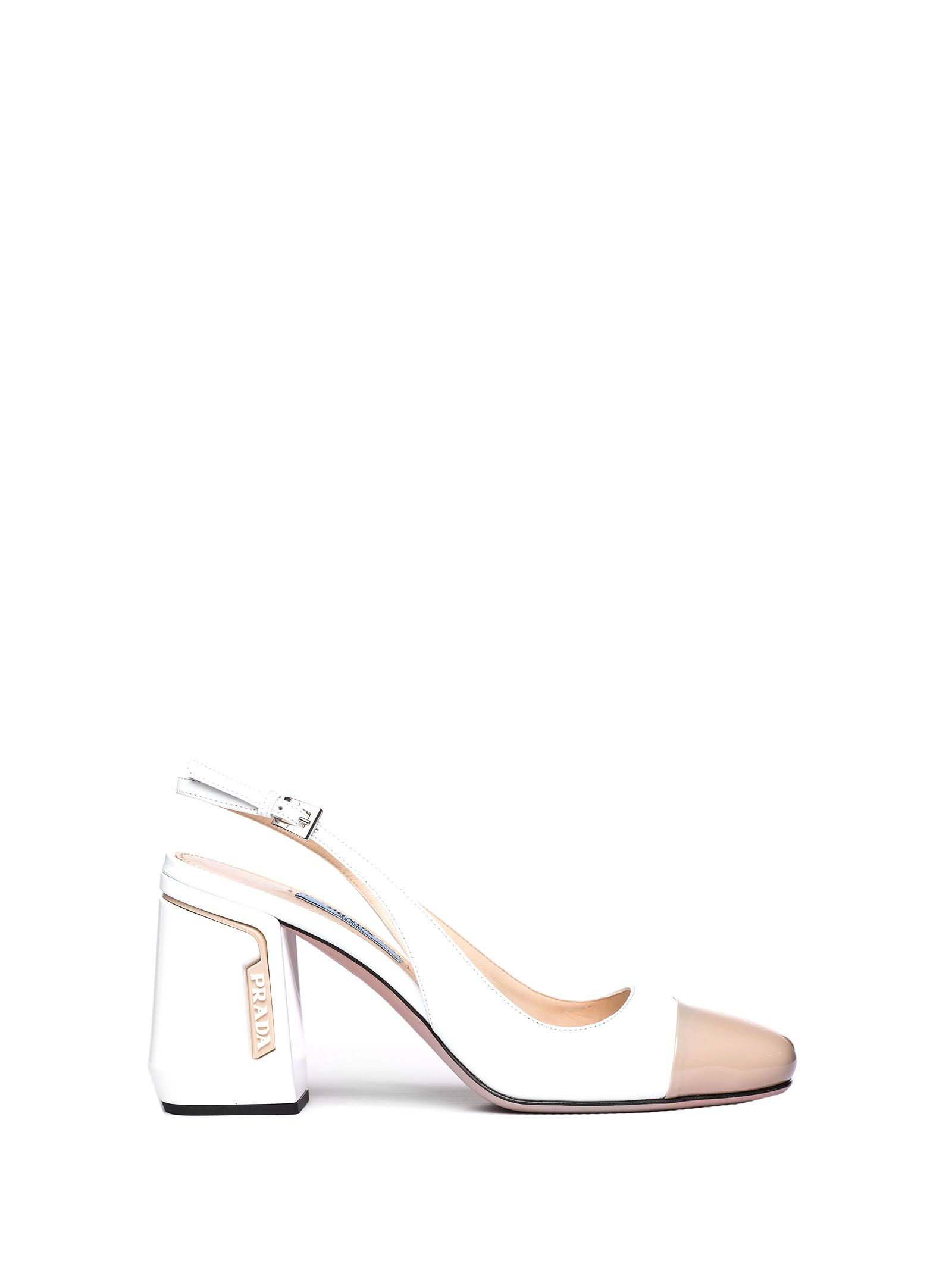 prada white slingback