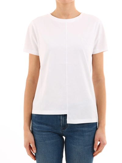 Shop Loewe Asymmetric T-shirt White