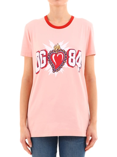 Shop Dolce & Gabbana Pink T-shirt