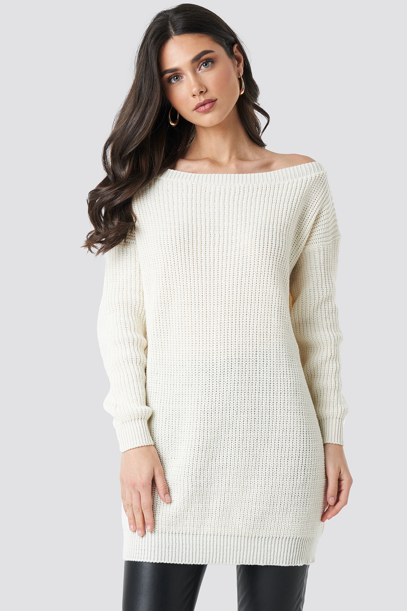 white long jumper dress