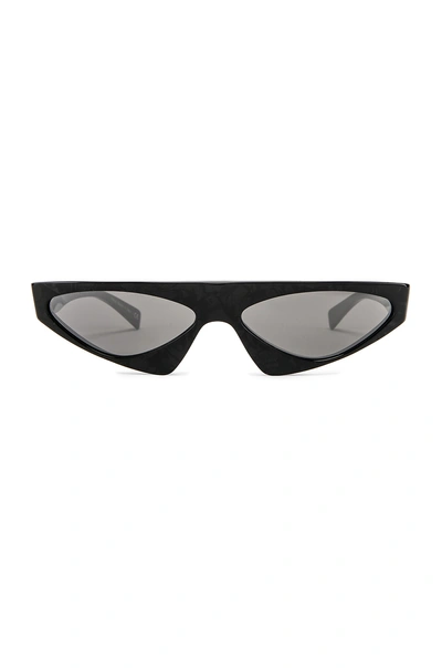 Shop Oliver Peoples X Alain Mikli Josseline Sunglasses In Noir Mikli & Grey Silver Mirror