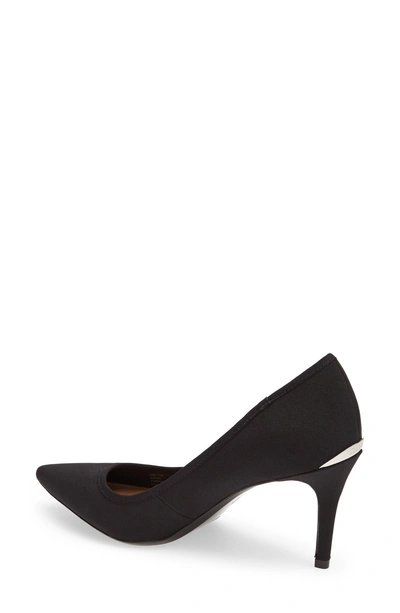 Shop Calvin Klein 'gayle' Pointy Toe Pump In Lime Leather