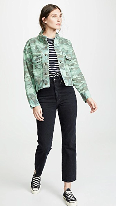 Shop Amo Army Patch Jacket In Spring C