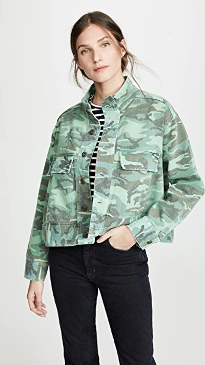 Shop Amo Army Patch Jacket In Spring C