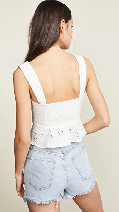 Shop Free People I Want You Babe Tank Top In White Sands