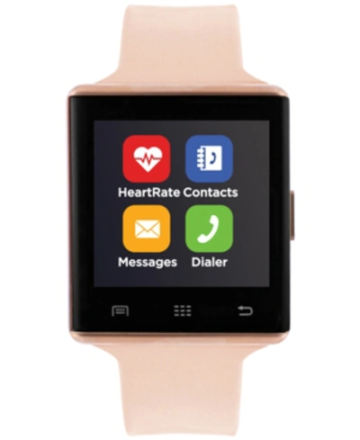 Shop Itouch Air 2 Smartwatch 41mm Rose Gold Case With Blush Strap In Rose Gold, Blush
