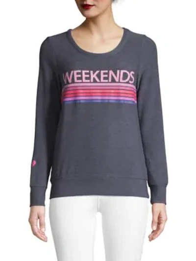 Shop Chaser Graphic Roundneck Pullover In Blue Jay