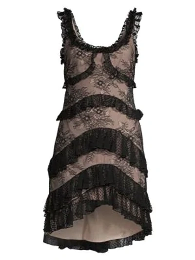 Shop Alexis Helia Lace Slip Dress In Black Lace