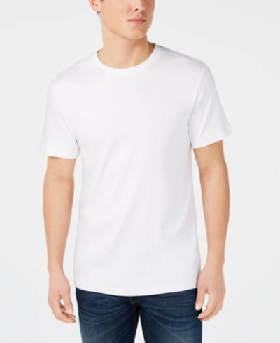 Shop Dkny Men's Supima Crewneck T-shirt In White