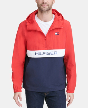 Tommy Hilfiger Men's Taslan Popover Jacket, Created For Macy's In Medium  Red | ModeSens