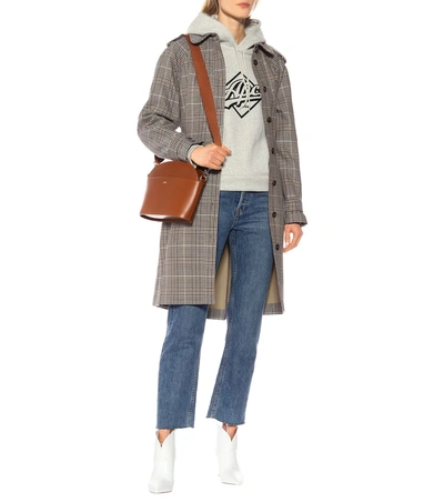 Shop Apc Gabrielle Leather Shoulder Bag In Brown
