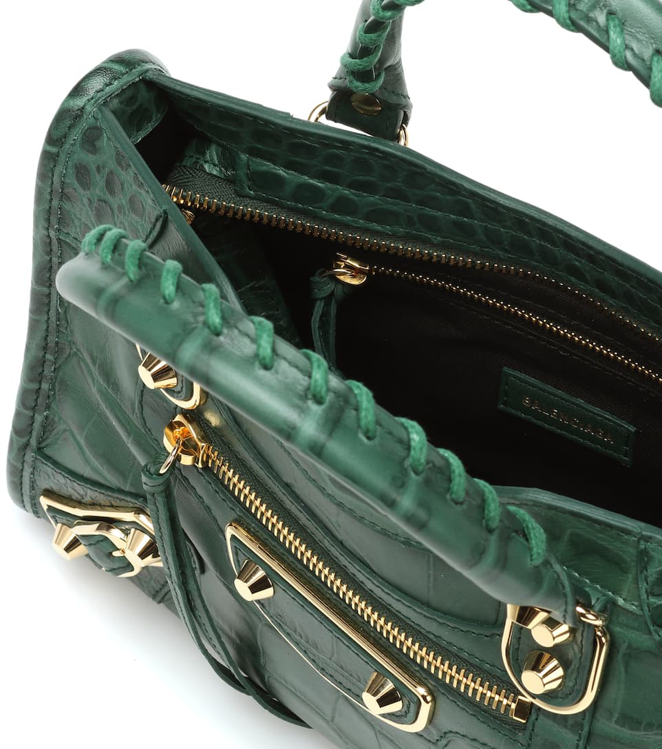 balenciaga mini city green