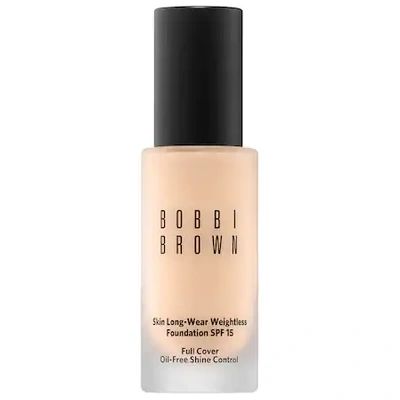 Shop Bobbi Brown Skin Long-wear Weightless Foundation Spf 15 Neutral Porcelain (n-010) 1 oz/ 30 ml