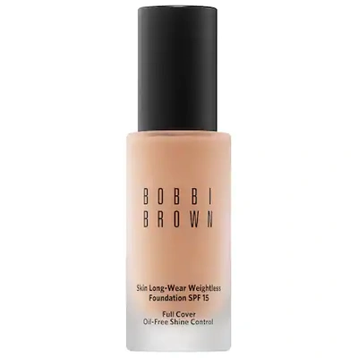 Shop Bobbi Brown Skin Long-wear Weightless Foundation Spf 15 Golden Beige (w-048) 1 oz/ 30 ml