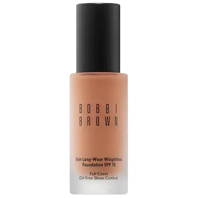 Shop Bobbi Brown Skin Long-wear Weightless Foundation Spf 15 Neutral Almond (n-080) 1 oz/ 30 ml