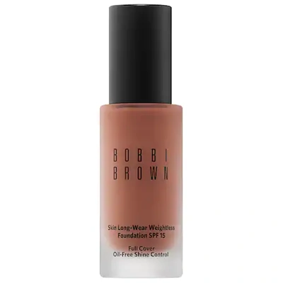 Shop Bobbi Brown Skin Long-wear Weightless Foundation Spf 15 Neutral Chestnut (n-100) 1 oz/ 30 ml