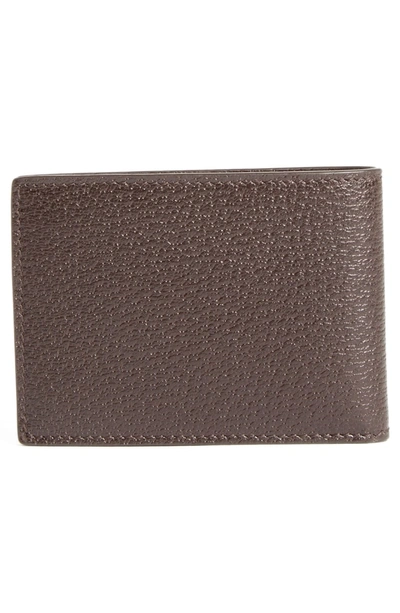Shop Gucci Marmont Leather Wallet In Cocoa