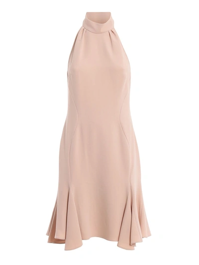 Shop Stella Mccartney Stretch Cady Dress In Rose