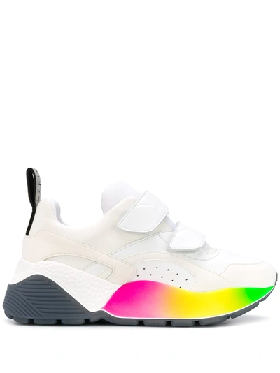 Shop Stella Mccartney Eclypse Rainbow Sneakers - White