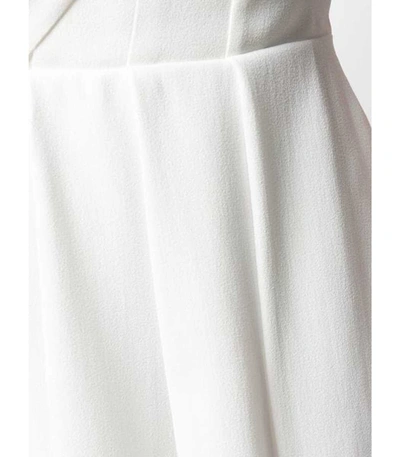 Shop Saint Laurent Grecian Pleat Crepe Dress In White