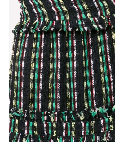 Shop Proenza Schouler High Wasted Midi Skirt In Black Multi