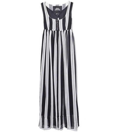 Shop Marc Jacobs Scoop Neck Empire Waist Dress In Black/ivory