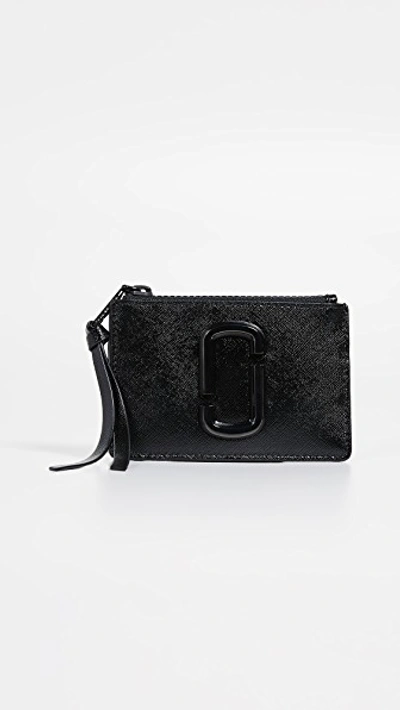 Marc Jacobs Top Zip Multi Wallet In Black