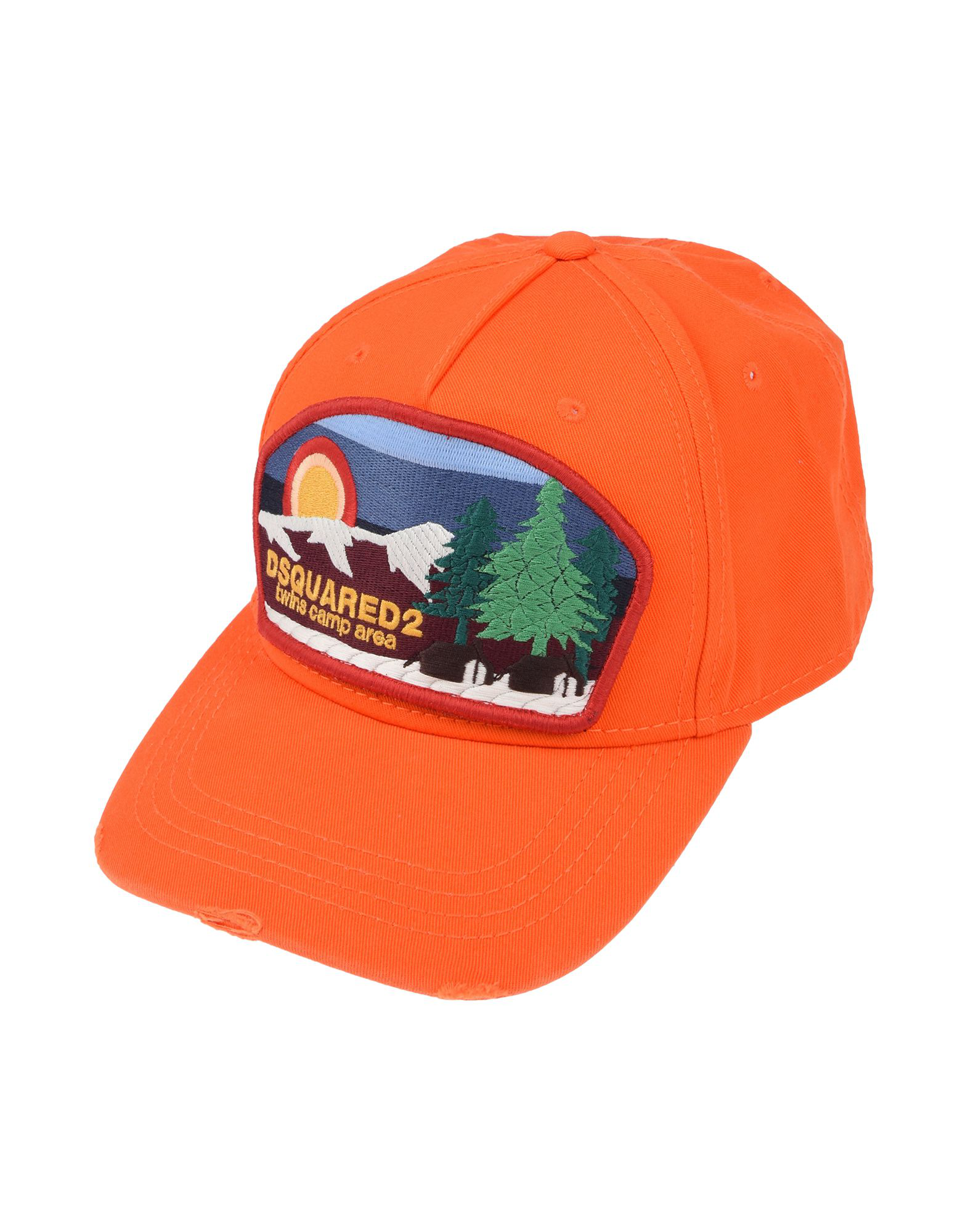 orange dsquared hat