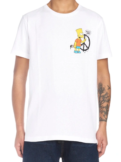 Shop Off-white 'bart Peace' T-shirt