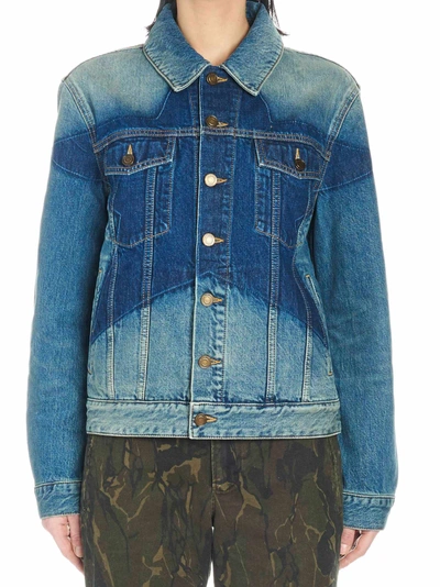 Shop Saint Laurent Star Jacket In Blue