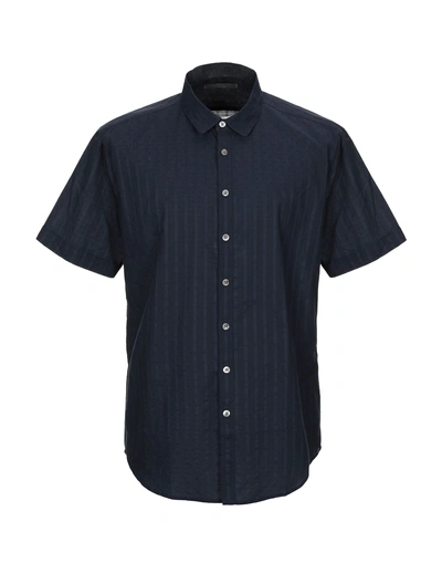 Shop John Varvatos Striped Shirt In Dark Blue