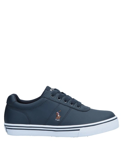 Shop Ralph Lauren Sneakers In Blue