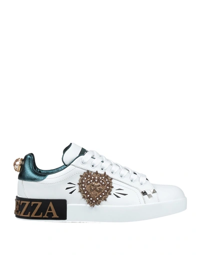 Shop Dolce & Gabbana Woman Sneakers White Size 5.5 Calfskin
