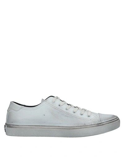 Shop Saint Laurent Sneakers In White