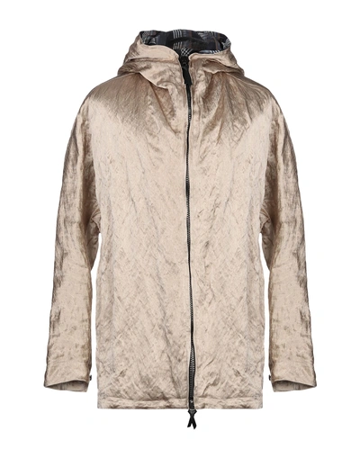 Shop Giorgio Armani Full-length Jacket In Beige
