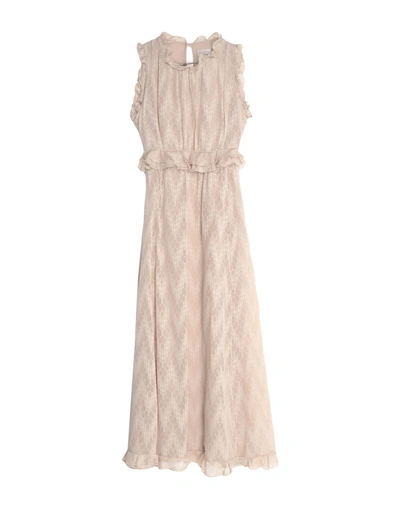 Shop Ottod'ame Long Dresses In Sand
