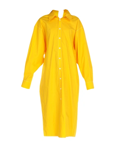 Shop Marni Midi Dress In Yellow
