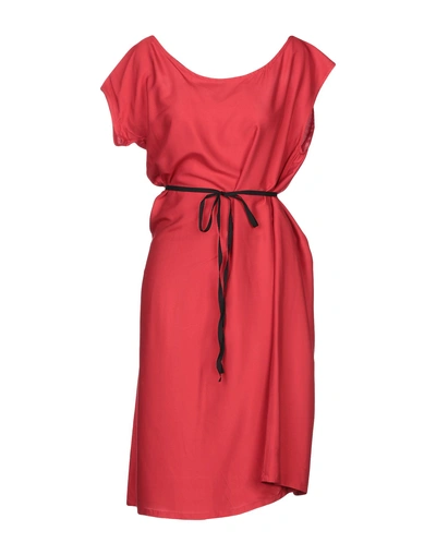 Shop Ann Demeulemeester Knee-length Dress In Red