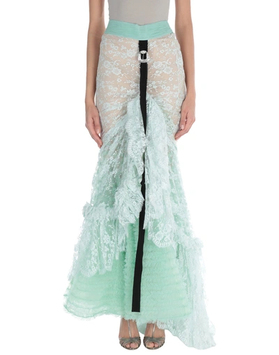 Shop Dsquared2 Long Skirts In Light Green